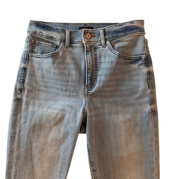 Express High Rise Skinny Stretch Jeans Womens Size 8S Blue Denim - Picture 3 of 10